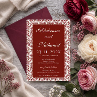 Invitación Boda de Borgoña