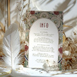 Invitación Boda de Borgoña Insertar Información Vintage Art N<br><div class="desc">Carta de información de boda Art Nouveau Vintage de Alphonse Mucha en un diseño floral, romántico y caprichoso. Los florecientes victorianos complementan los tipos de letra Art Deco clásicos. Por favor, introduzca la información de su personalizado y ya está listo. Si desea cambiar el diseño más adelante, haga clic en...</div>