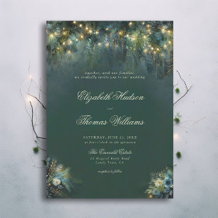 Invitación Boda de bosque encantado Woodland Romance