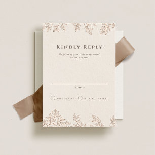 Invitación Boda de bosque RSVP vertical
