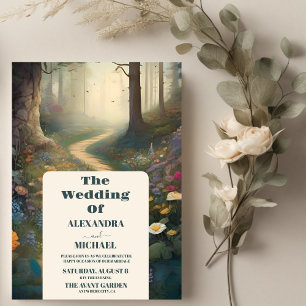 Invitación Boda de Bosques de Bosques de Montaña Rusa