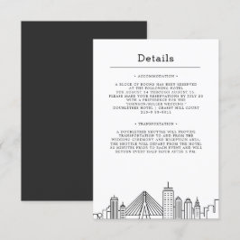Invitación Boda de Boston | Detalles del invitado