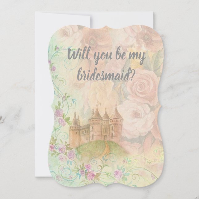 Invitación Boda de Bridesmaid Fairytale Botanic (Anverso)