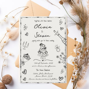Invitación Boda De Burbujas De La Mano De Moda