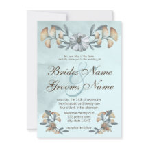 Boda de Calabaza Azul y Ginkgo de Otoño