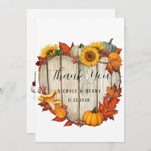 Invitación Boda de calabaza de forma de corazón de madera Gra