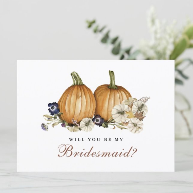 Invitación Boda De Calabaza De Otoño Serás Mi Novia (Subido por el creador)