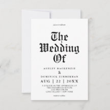 Boda de caligrafía celular simple