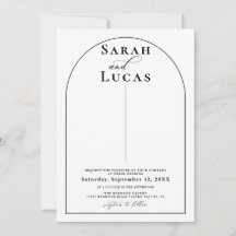 Boda de caligrafía de tipografía artística minimal