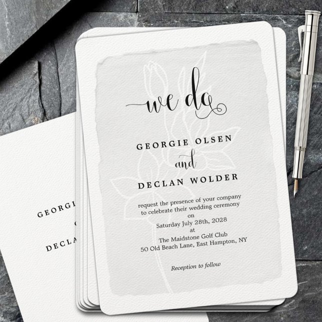 Invitación Boda de caligrafía de vintage (Subido por el creador)