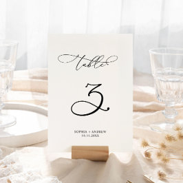 Invitación Boda de caligrafía elegante Cuadro número 3