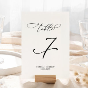 Invitación Boda de caligrafía elegante Cuadro número 7