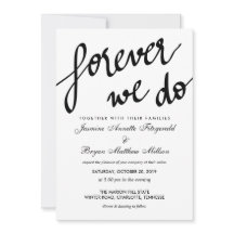 Boda de caligrafía moderna para siempre