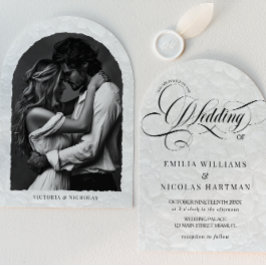 Invitación Boda de caligrafía romántica clásica