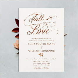 Invitación Boda de caligrafía romántica elegante