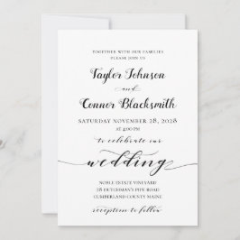 Invitación Boda de caligrafía rusa