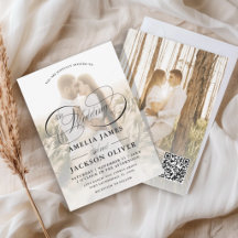 Boda de Caligrafía Sencilla con Superposición de 2
