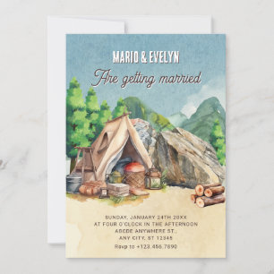 Invitación Boda de camping