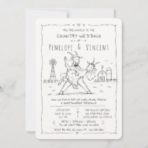 Boda de campo de cabras bailarinas