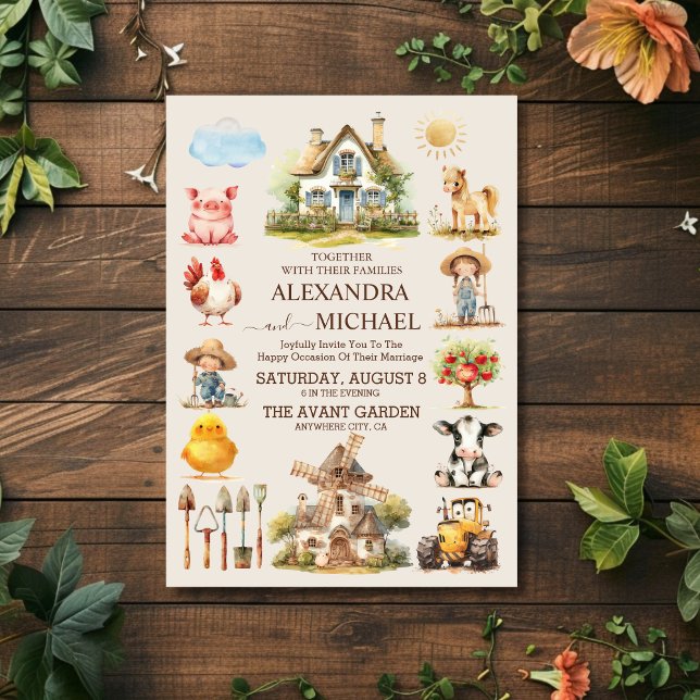 Invitación Boda de campo en fincas de campo (Subido por el creador)