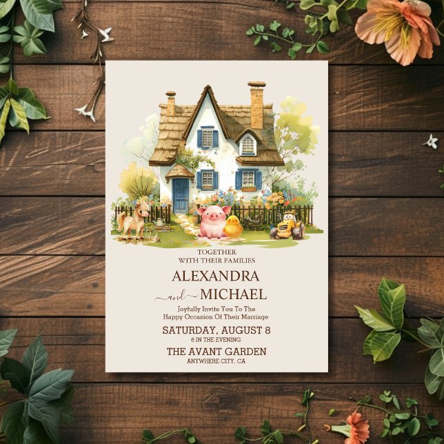 Invitación Boda de campo en fincas de campo (Subido por el creador)
