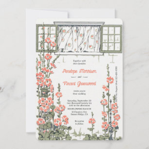 Invitación Boda de campo Hollyhock