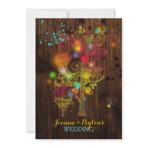 Boda de campo mágica de árboles inspiradores