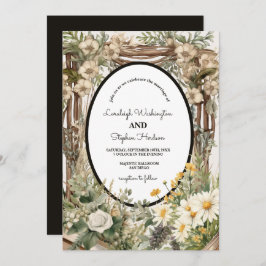 Invitación Boda de canopas florales rusas