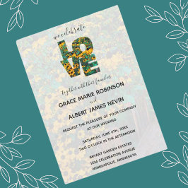 Invitación Boda de cartas AMOR de Susan, de ojos marrones