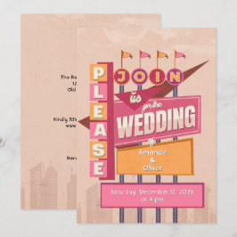 Invitación Boda de cartel vintage