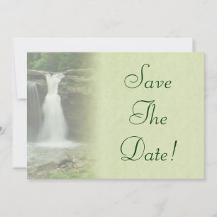 Invitación Boda de Cascada Guardar la Fecha