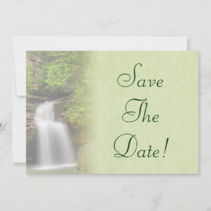 Invitación Boda de Cascada Guardar la Fecha