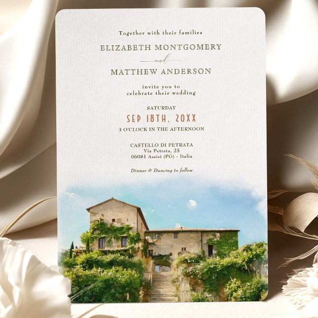 Invitación Boda de Castello di Petrata Assisi (Subido por el creador)
