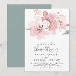 Invitación Boda de cerezo grande primavera