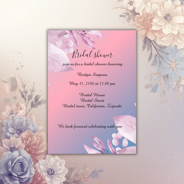 Invitación Boda de cerezo Pastel con ducha de novia Invitació (Subido por el creador)