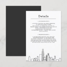 Invitación Boda de Chicago | Detalles del invitado