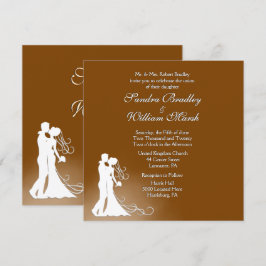 Invitación Boda de chocolate de novia y de Groom