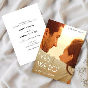 Invitación Boda de cine fotográfico boda moderno