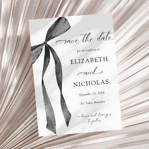 Invitación Boda De Cinta Negra De Color De Agua Boda De Vapor