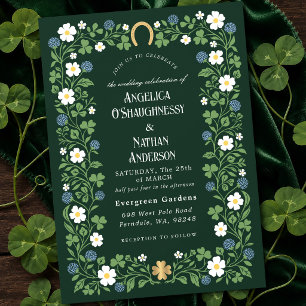 Invitación Boda de Clover Floral Delicada de Primavera