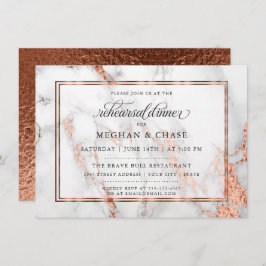 Invitación Boda de cobre y mármol Audaz Elegancia