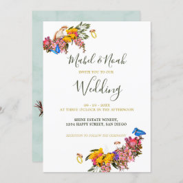 Invitación Boda de Cockatoo