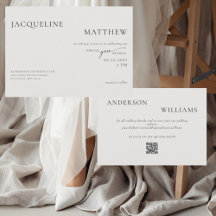 Boda de código QR contemporáneo para siempre