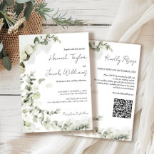 Boda de código QR de Eucalyptus