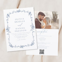 Boda de código QR de foto francesa de época victor