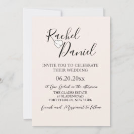 Invitación Boda de código QR de fotografía moderna