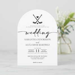 Invitación Boda de código QR de hockey Love