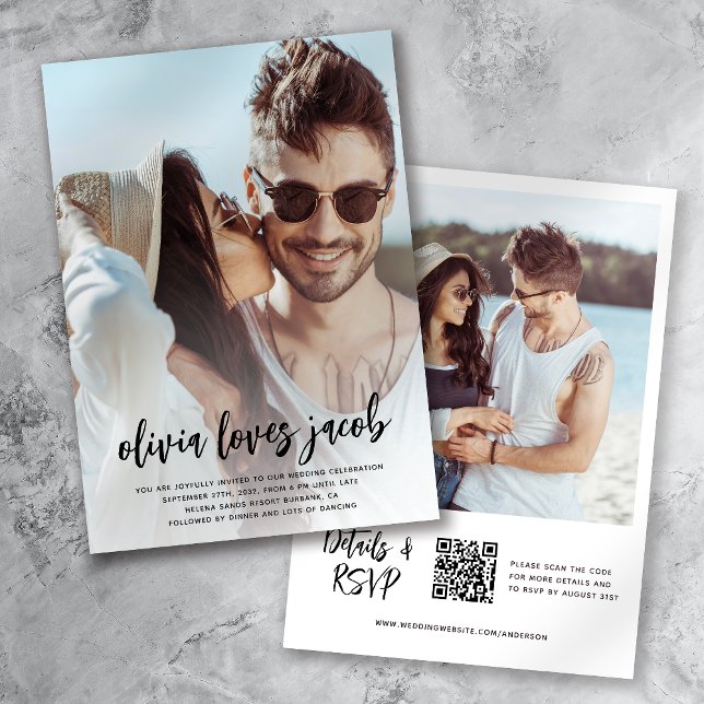 Invitación Boda de código QR de la foto (Subido por el creador)