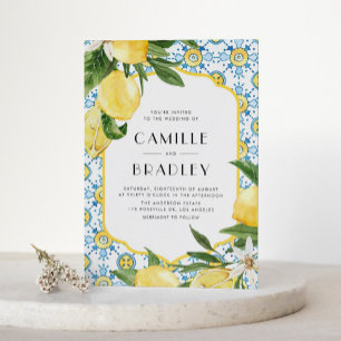 Invitación Boda de código QR de patrón de mosaico marroquí y