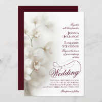 Boda de código QR de script de brillo de orquídeas